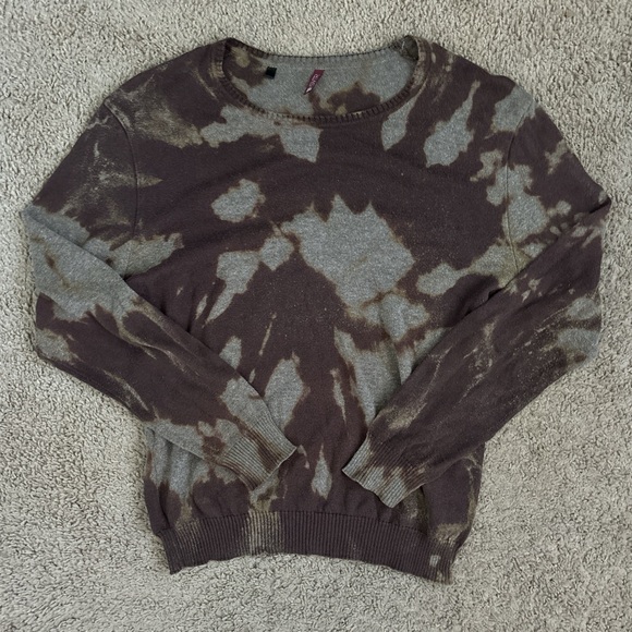 Brown Tie Dye Sweater - Picture 1 of 6